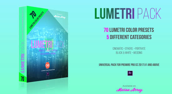 Premiere预设-70种超酷电影级白天黑夜调色PR预设 Lumetri Color Presets Pack