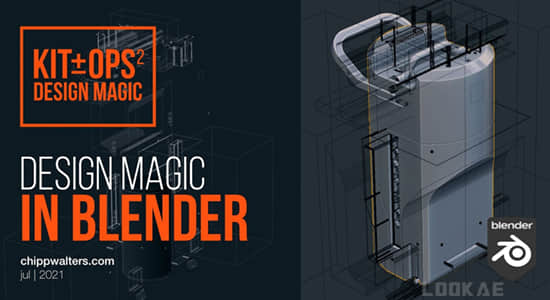 Blender插件-硬表面快速建模工具 Kit Ops Design Magic